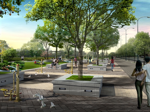 唐冶新區(qū)劉公河、土河河道景觀綠化工程