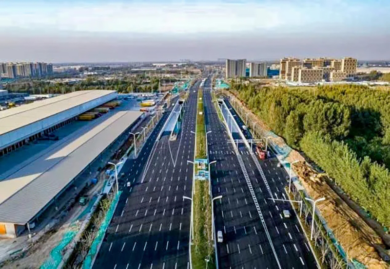 黃河大道一期工程青銀高速以北段順利通過竣工驗(yàn)收